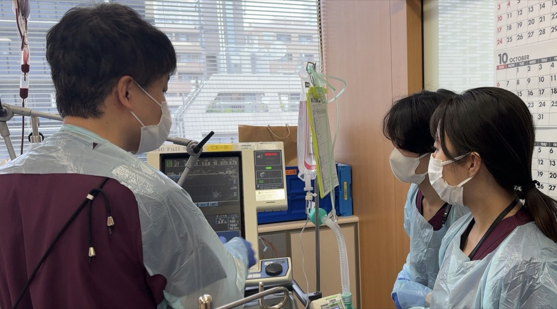 ベッドサイドでの人工呼吸器の指導